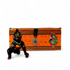 Decorative storage box with transparent window for Laddu Gopal Shringar