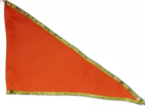 Orange Triangle Flag (Jhanda / Dhwaj) - Achleshwar