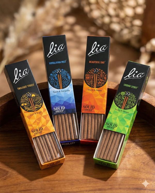 Premium lia bambooless dhoop sticks for pooja and Meditions. - Achleshwar