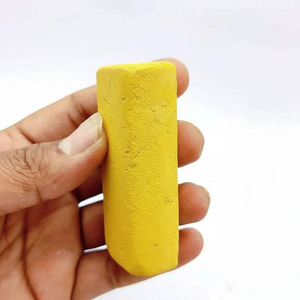 Gopi chandan tilak paste block, yellow oblong