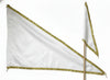 White Colour Religious Flag / Jhanda / Dhwaj for Puja, Mandir & Spiritual Rituals - Achleshwar