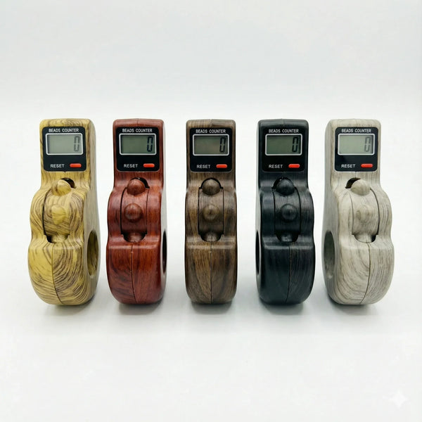 Mantra Jaap Digital Counting Machine Unique Design Prayer Wodden Design - Achleshwar