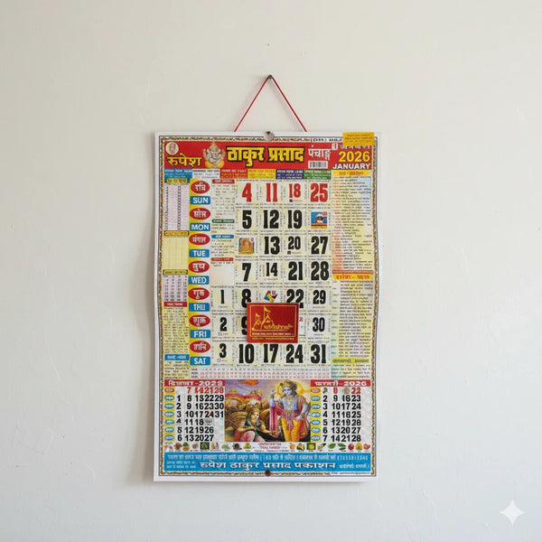 Rupesh Thakur Prasad Calender 12 Pages,Multicolor - Achleshwar