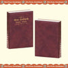 Maroon 2026 diary set showing front and back covers with gold title on each