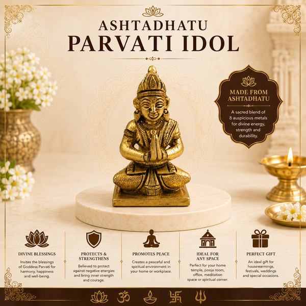 Ashtadhatu Godess Parvati Meditating