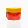 Vrindavan roli powder jar with yellow lid, red powder inside