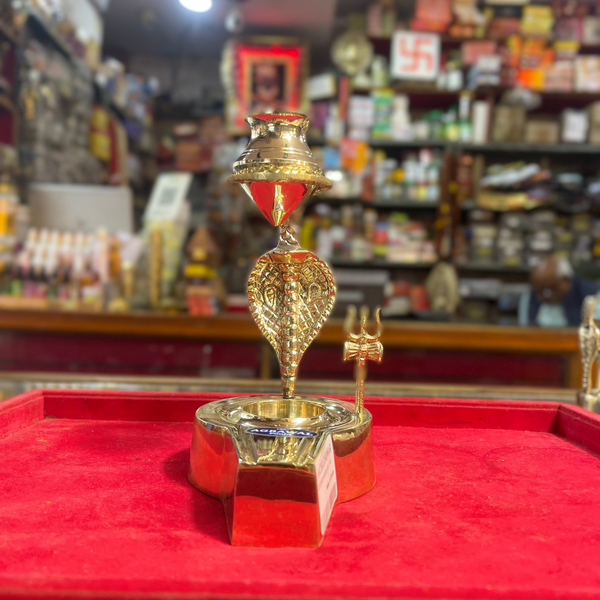 Ashtadhatu Jelhari Argha for Lord Shiva Lingam (Shivling) – Special Pooja Use – Achleshwar - Achleshwar