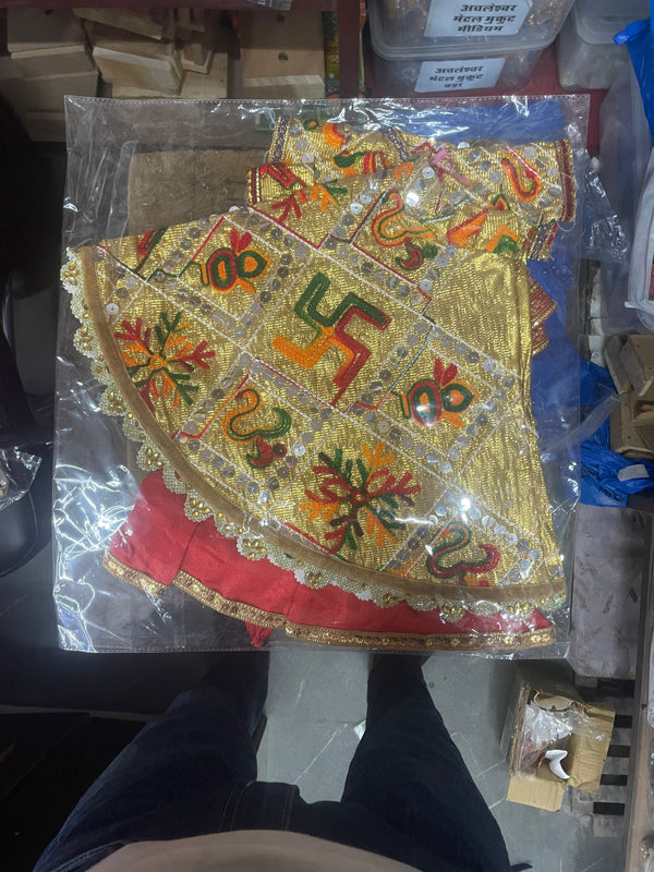 Gangour Mata (Gawar) Ji & Ishwar Ji Poshak Set – 13 Inch Festival Idol Outfit