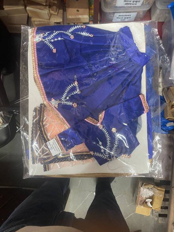 Gangour Mata (Gawar) Ji & Ishwar Ji Poshak Set – 13 Inch Festival Idol Outfit