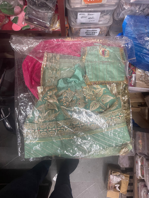Gangour (Gawar) Mata Ji & Ishwar Ji Poshak Set – 18 Inch Festival Idol Outfit