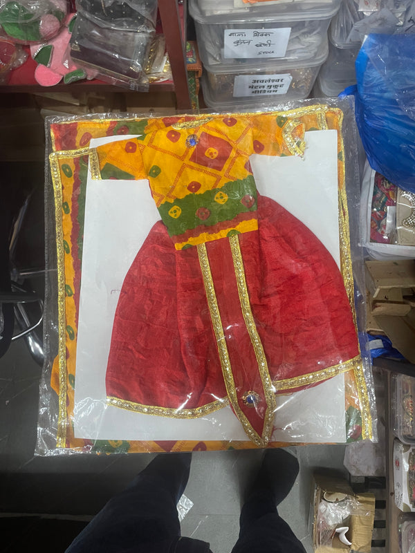 Gangour (Gawar) Mata Ji & Ishwar Ji Poshak Set – 18 Inch Festival Idol Outfit