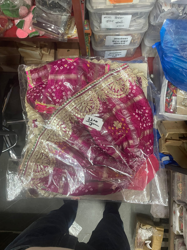 Gangour (Gawar) Mata Ji & Ishwar Ji Poshak Set – 18 Inch Festival Idol Outfit
