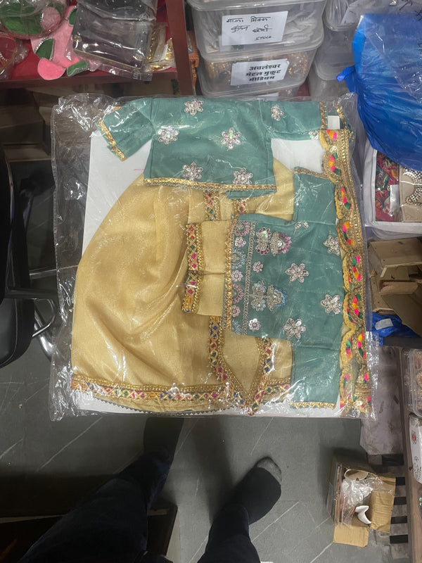 Gangour (Gawar) Mata Ji & Ishwar Ji Poshak Set – 18 Inch Festival Idol Outfit