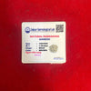 Ganesh Mukhi rudraksha bead with lab certificate card, dark brown bead in view