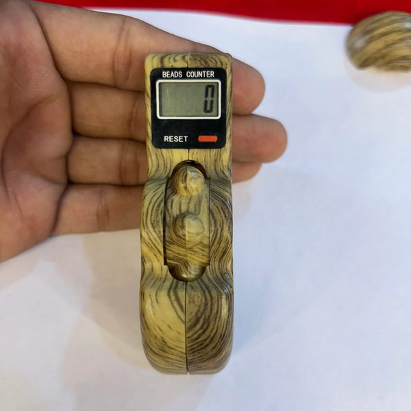 Mantra Jaap Digital Counting Machine Unique Design Prayer Wodden Design - Achleshwar