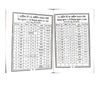 Pocket Panchang 2025 open pages with date and time tables in two columns