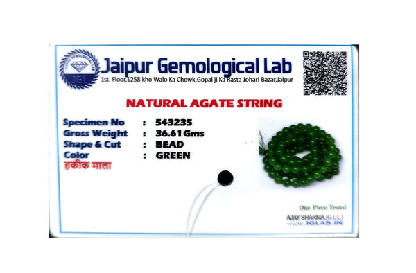 Green Hakik Mala (108+1)