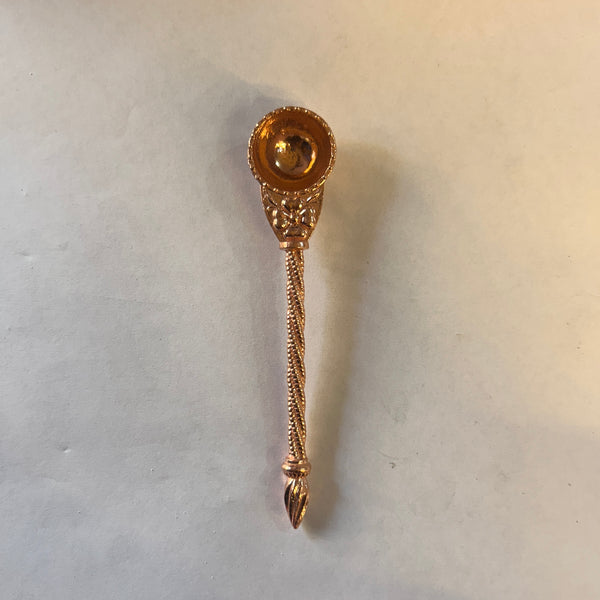 Achleshwar Copper Aachmani Pooja Spoon for Home & Temple Puja | Pure Copper Aachman & Abhishek Ritual Spoon