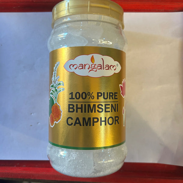 Mangalam Bhimseni Camphor 500g Jar | 100% Pure Natural Kapoor for Pooja, Havan & Aarti - Achleshwar