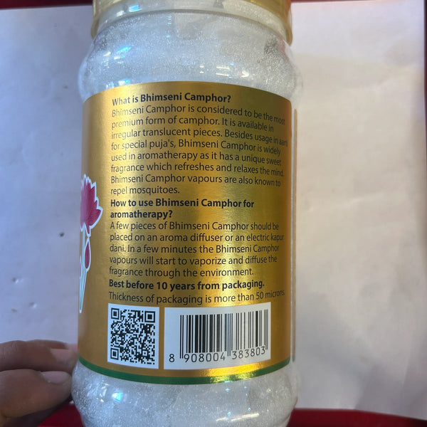 Mangalam Bhimseni Camphor 500g Jar | 100% Pure Natural Kapoor for Pooja, Havan & Aarti - Achleshwar
