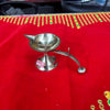 Achleshwar Brass Plain aarti Diya Stand with Handle