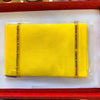 1 Meter Pooja Yellow Vastra for Mandir – Pure Cotton Temple Cloth - Achleshwar