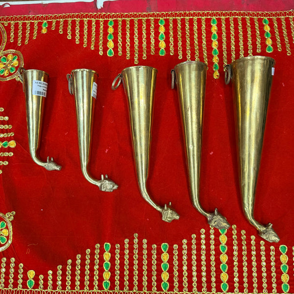 Brass Gaumukhi Shringi for Shiv Abhishek – Traditional Shiva Pooja Accessory - Achleshwar