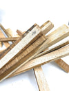 Mango wood sticks for hawan, bundle of light tan and brown pieces
