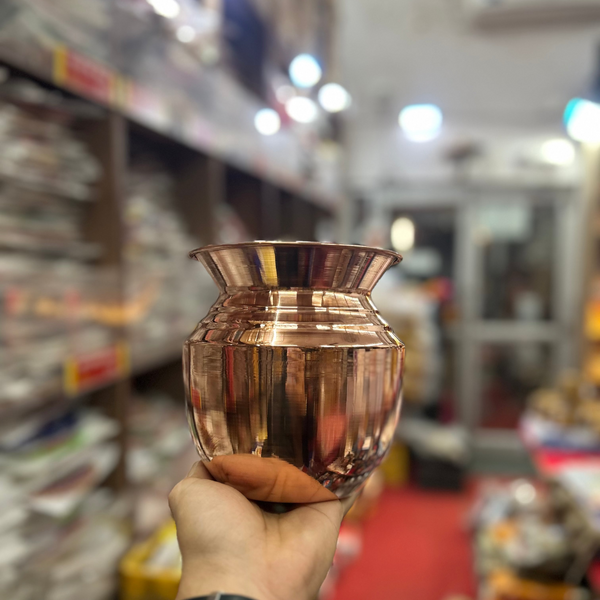Premium Pure Copper Pooja Lota | Tamra Kalash - Achleshwar
