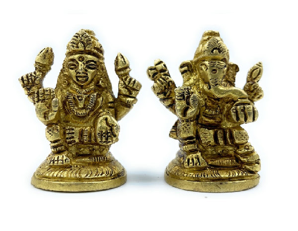 Ashtadhatu Laxmi Ganesh Small Idol