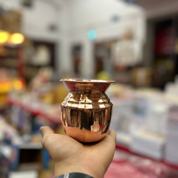 Achleshwar Premium Pure Copper Pooja Lota | Tamra Kalash