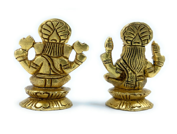 Laxmi Ganesh Lotus Base Sitting