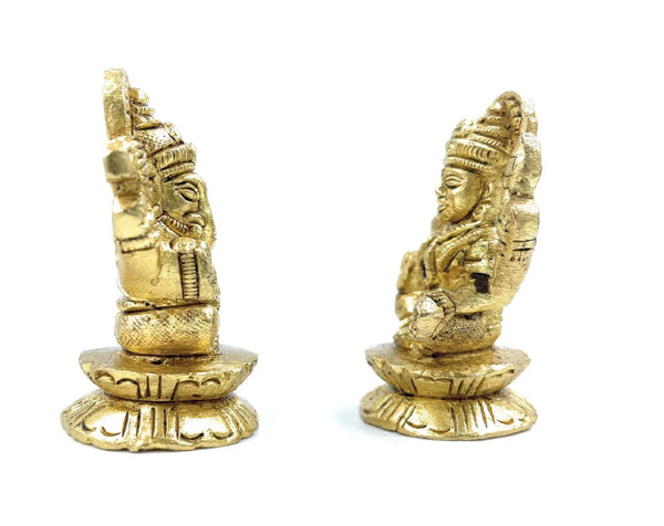 Laxmi Ganesh Lotus Base Sitting - Achleshwar