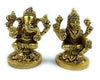 Ashtadhatu Laxmi Ganesh Sitting on Flower Base - Achleshwar