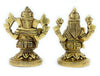 Ashtadhatu Laxmi Ganesh Sitting on Flower Base - Achleshwar