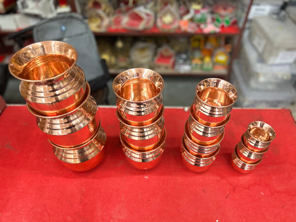 Achleshwar Premium Pure Copper Pooja Lota | Tamra Kalash