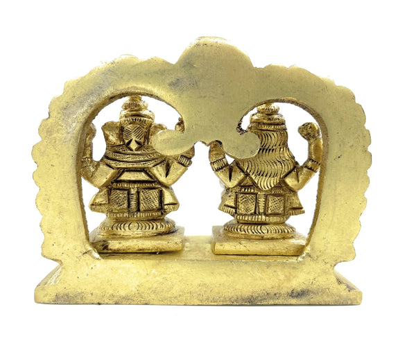 Ashtadhatu Laxmi Ganesh Big Singhasan - Achleshwar