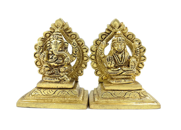 Ashtadhatu Laxmi-Ganesh Designer Singhasan - Achleshwar