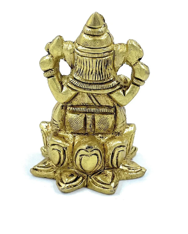 Ashtadhatu Ganeshsa on Lotus Singhasan - Achleshwar