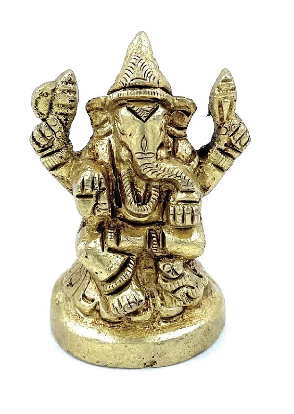 Ashtadhatu Ganesh Idol Small - Achleshwar