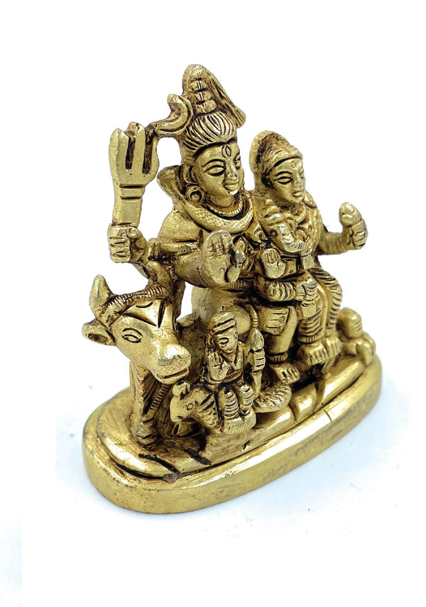 Ashtadhatu Shivparivaar sitting On Nandi