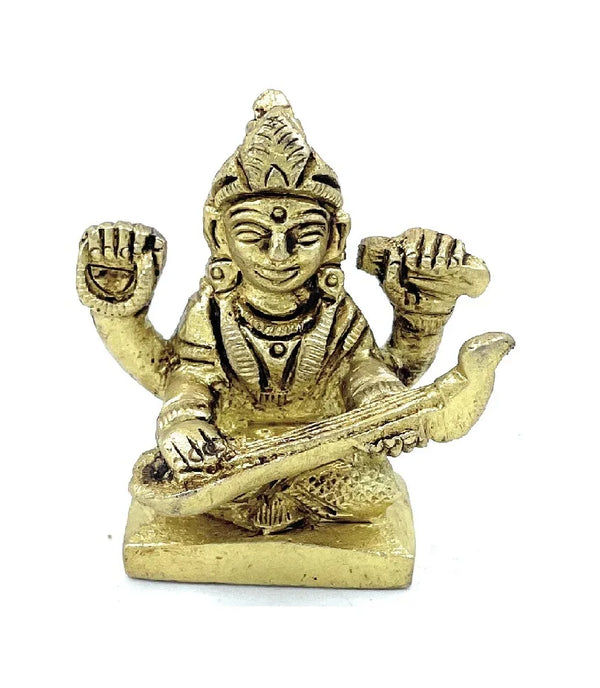 Ashtadhatu Godess Sarswati Idol - Achleshwar