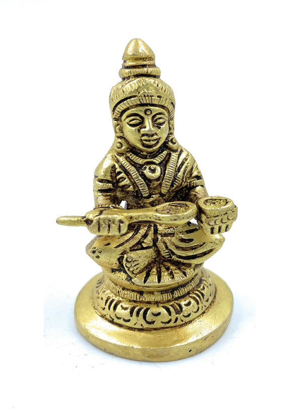 Ashtadhatu Goddess Annapurna Idol