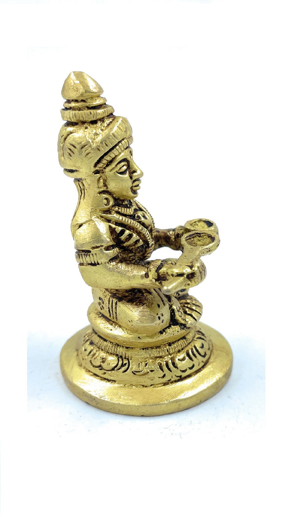 Ashtadhatu Goddess Annapurna Idol