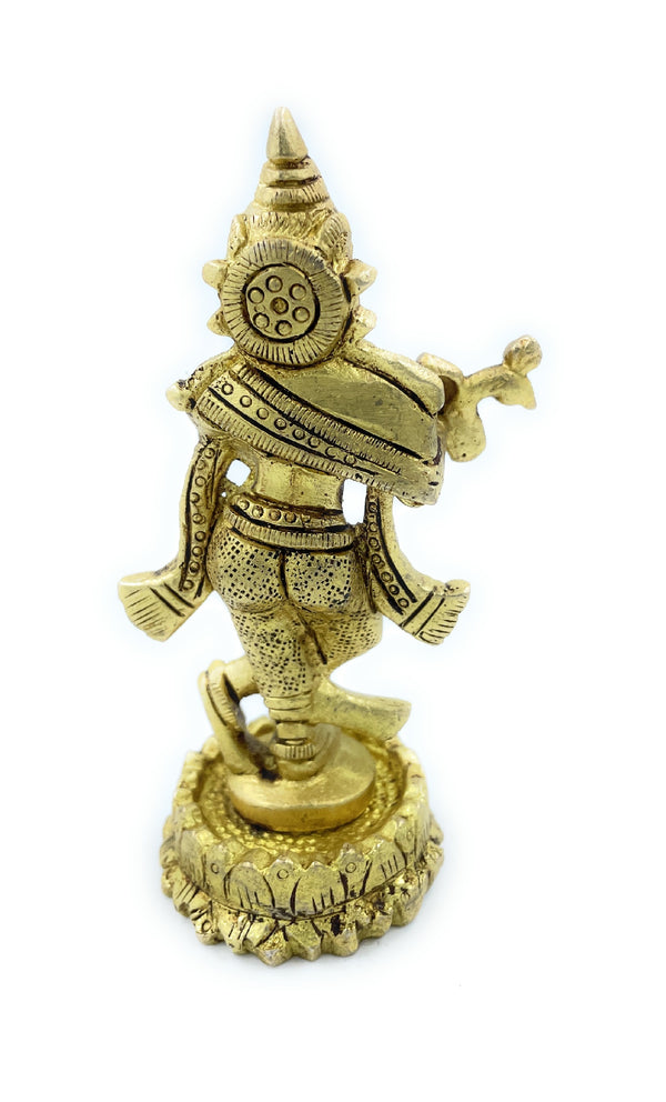 Ashtadhatu Krishna idol Holding Flute