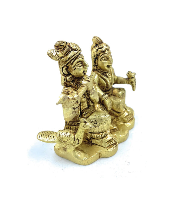 Ashtadhatu Radha Krishna with Peacock