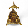 Laddu Gopal Handcrafted Singhasan in Antique Gold Finish - Achleshwar