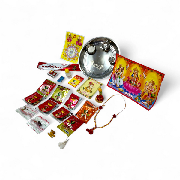 Lakshmi Poojan Vidhi and Aarti Sangrah included in puja kit