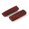 Pair of dark red sandalwood sticks with smooth polished surfaces