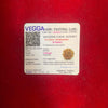 Rudraksha identification report card in plastic with barcode and 8-Mukhi label